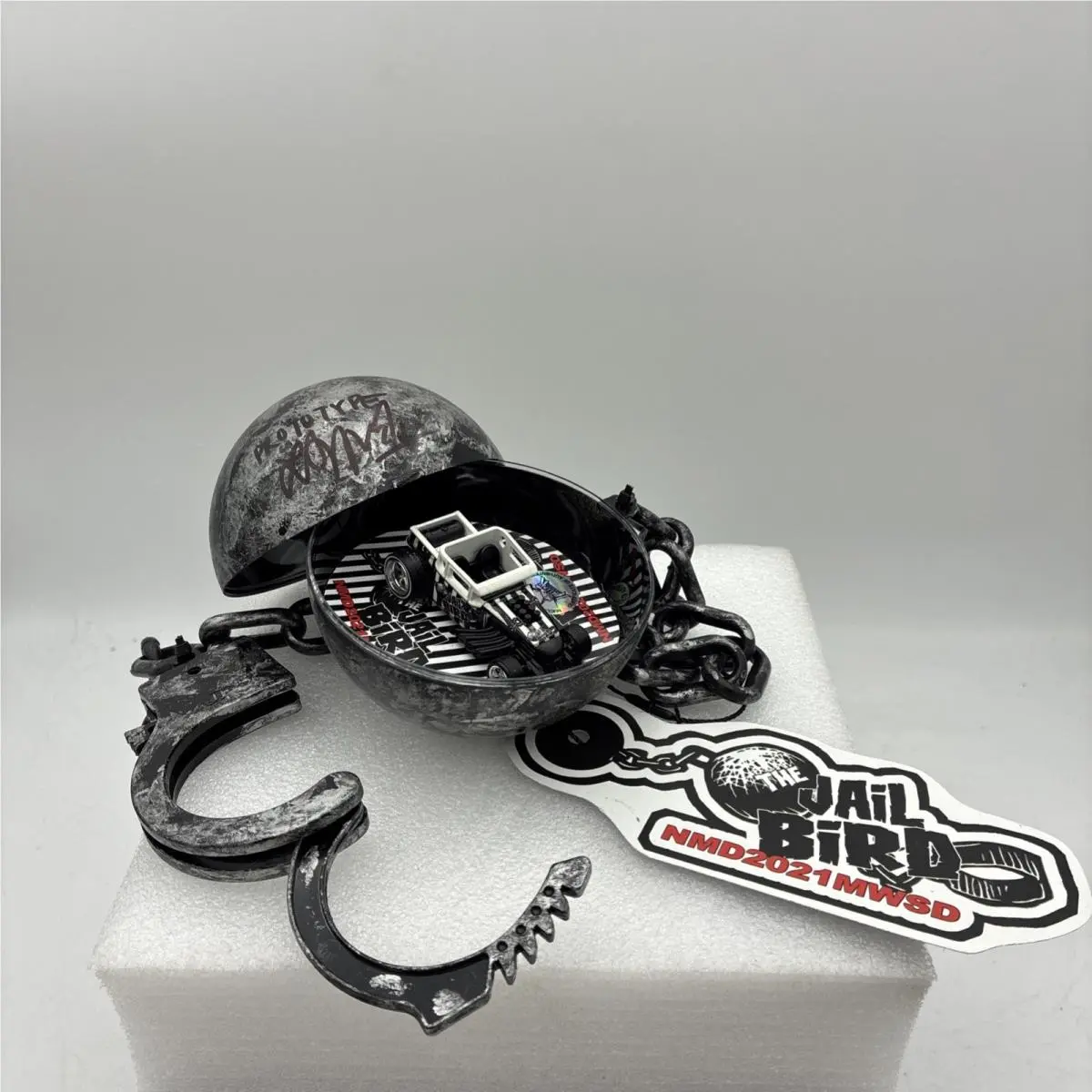 Nuclear Mindz Lee Allen Custom Hot Wheels Bone Shaker Jail Bird Prototype