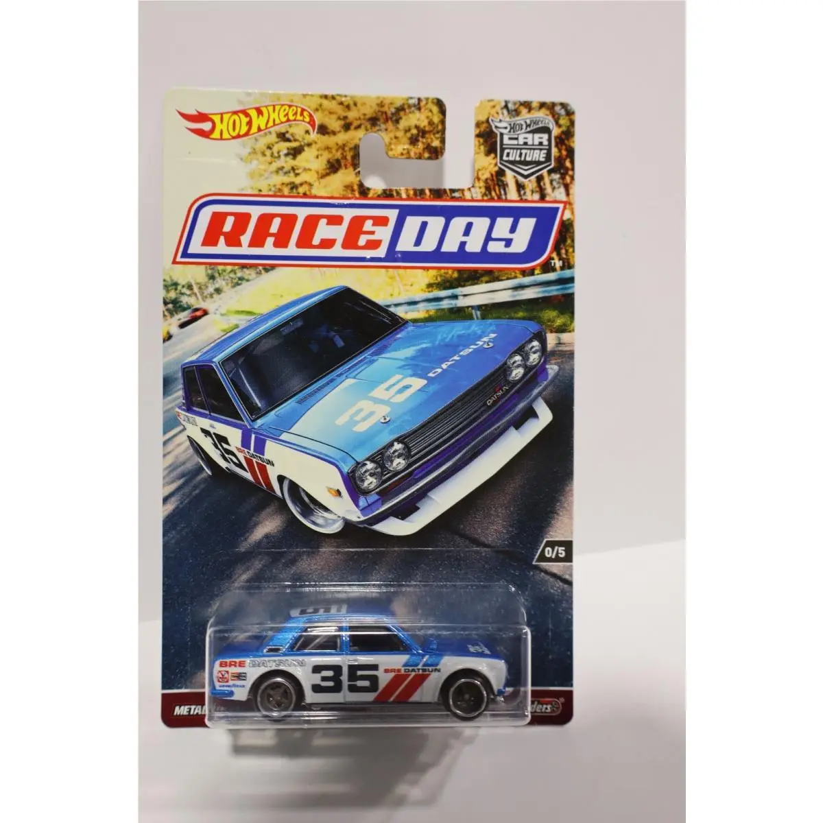 Hot Wheels Car Culture Race Day Bre Datsun Bluebird 510 W/protector