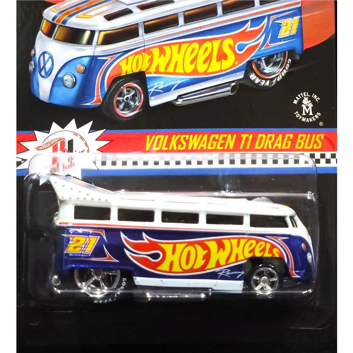 Hot Wheels VW Volkswagen T1 Drag Bus Rlc Red Line Club Exclu Car Hwc 01638/04000