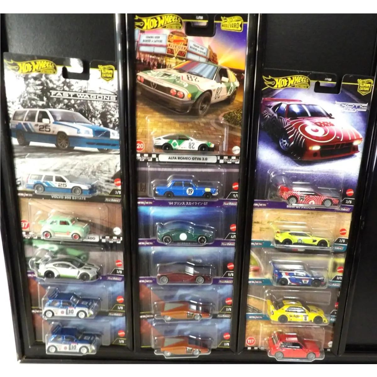 Hot Wheels Boulevard Car Culture Bmw Mercedes Audi Fiat Volvo Bentley 16 Cars