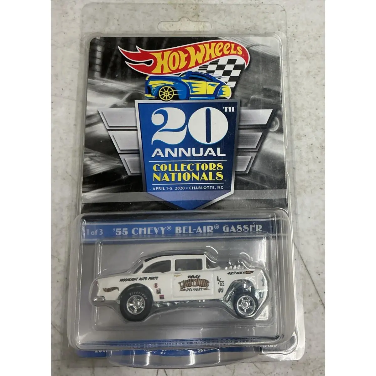 2020 Hot Wheels 20TH Nationals `55 Chevy Bel Air Gasser 3383/6500