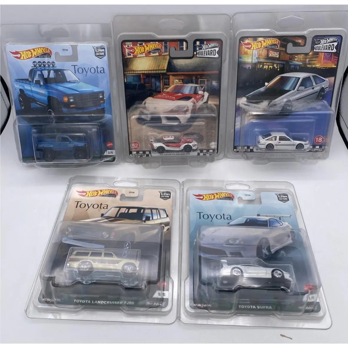 Hot Wheels Premium Toyota Set OF 5