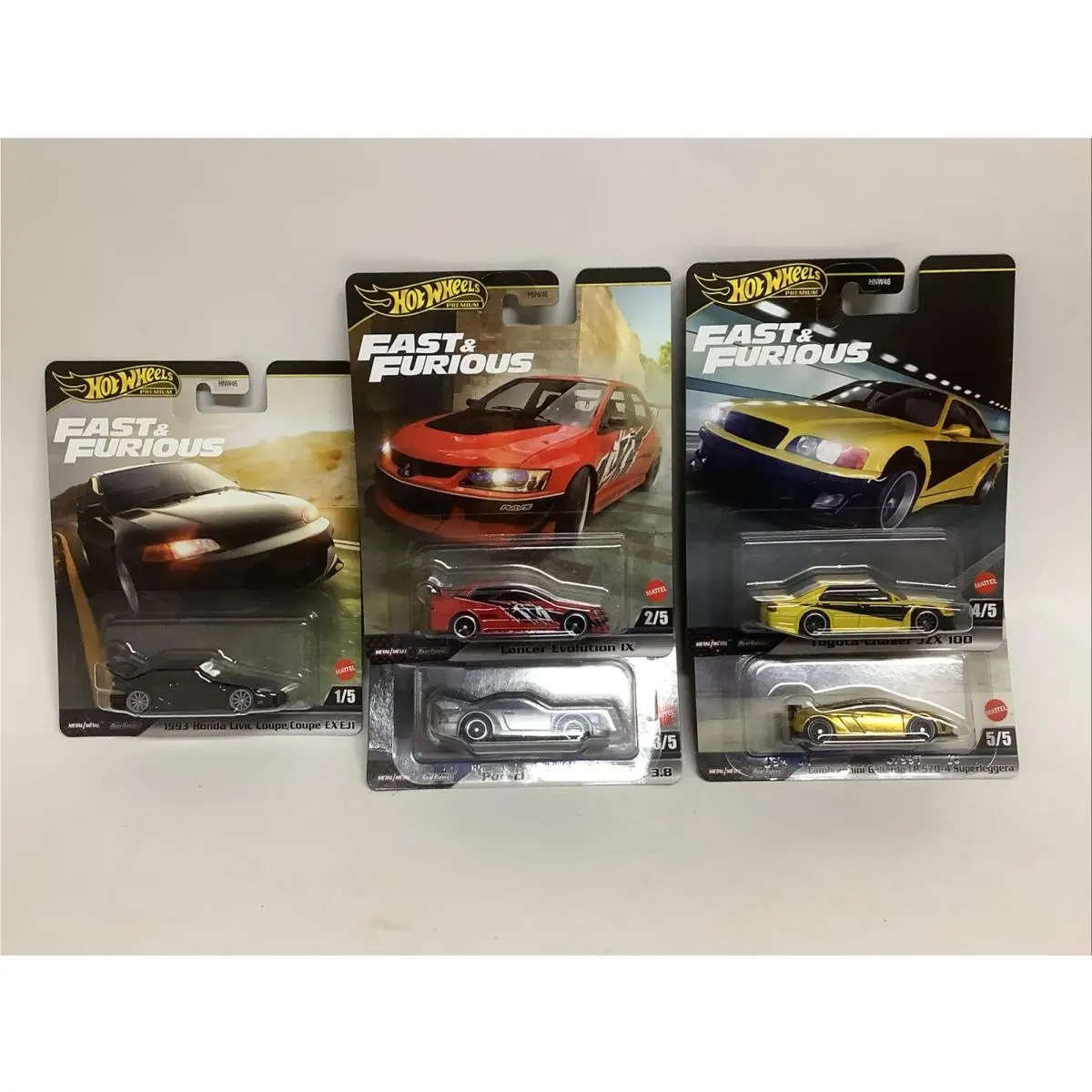 Hot Wheels Premium 2025 Fast and Furious Complete Set of 5