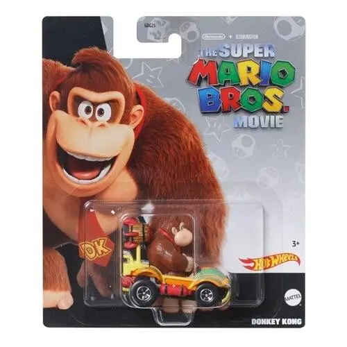 Hot Wheels Super Mario Bros Movie Donkey Kong Kart Car HKD46 1:64 Scale