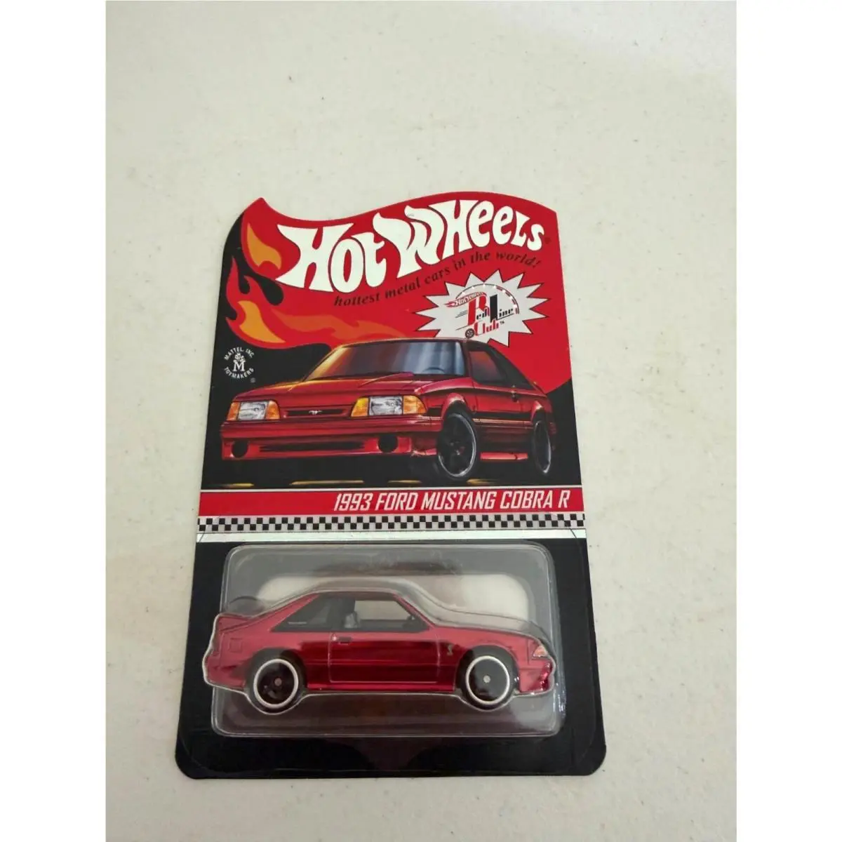 Hot Wheels Rlc 1993 Ford Mustang Cobra R Red AG5