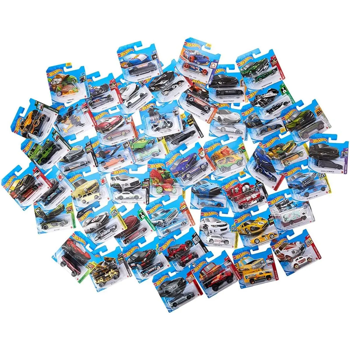 Hot Wheels 50 Car Collector`s Pack Multi Color 164 Scale Vehicles Set