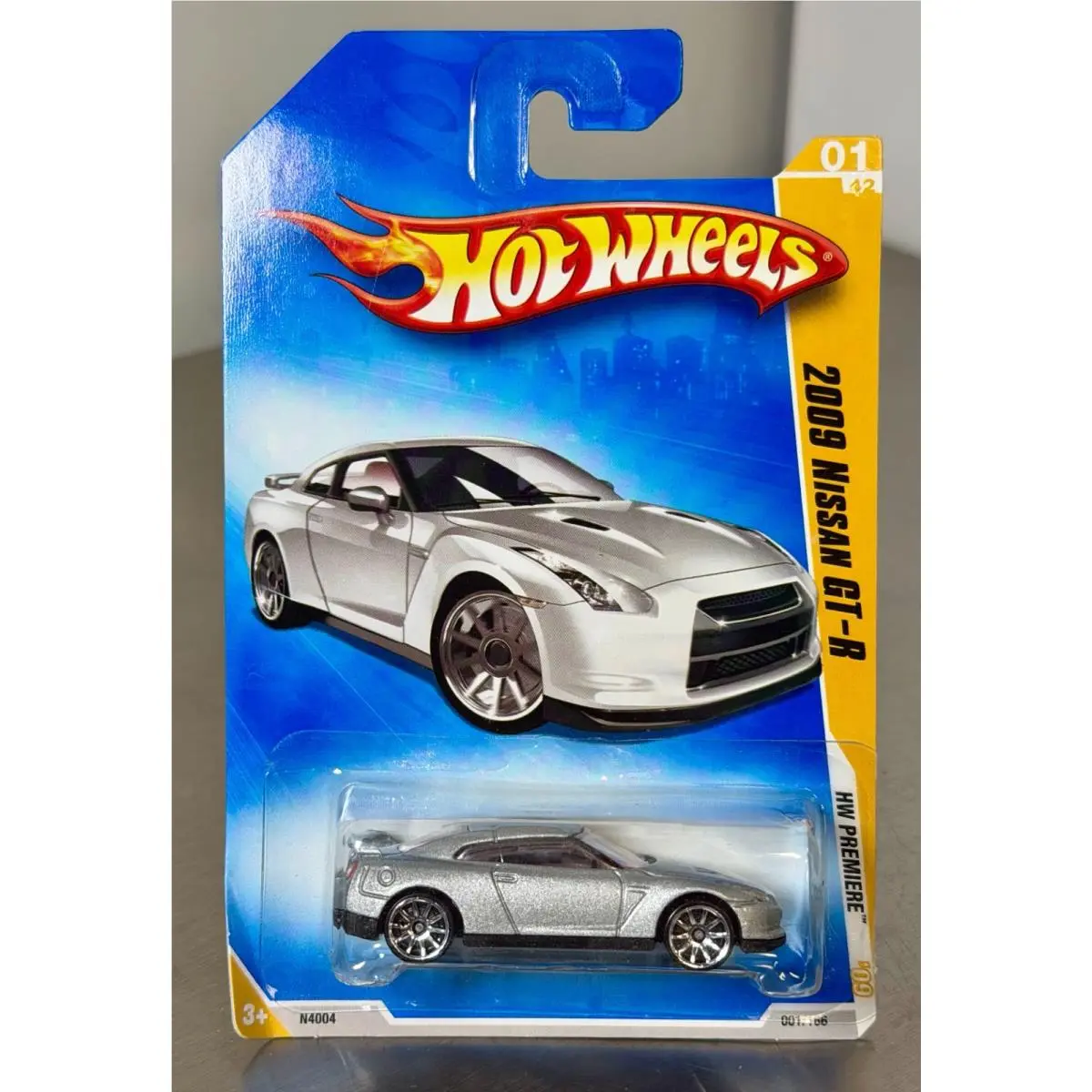 Hot Wheels 2009 Nissan Gt-r Silver HW Premiere 01/42 R35 Vintage
