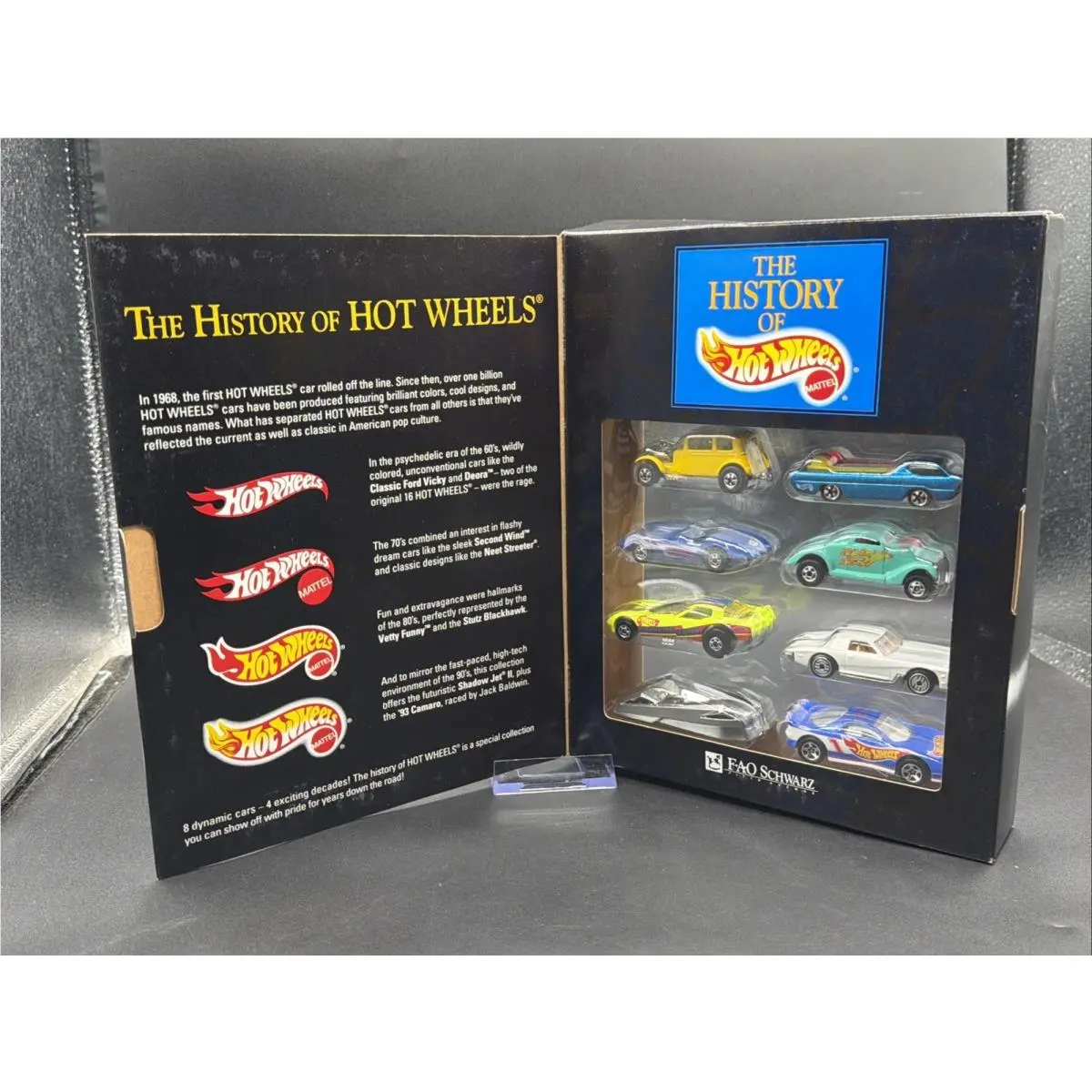 1995 The History of Hot Wheels Fao Schwarz Vicky Camaro Funny Car Stutz ++