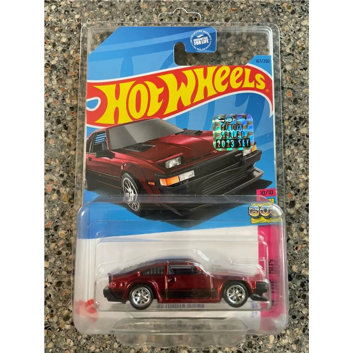 2023 Hot Wheels Super Treasure Hunt `82 Toyota Supra Sth Factory Seal Sticker