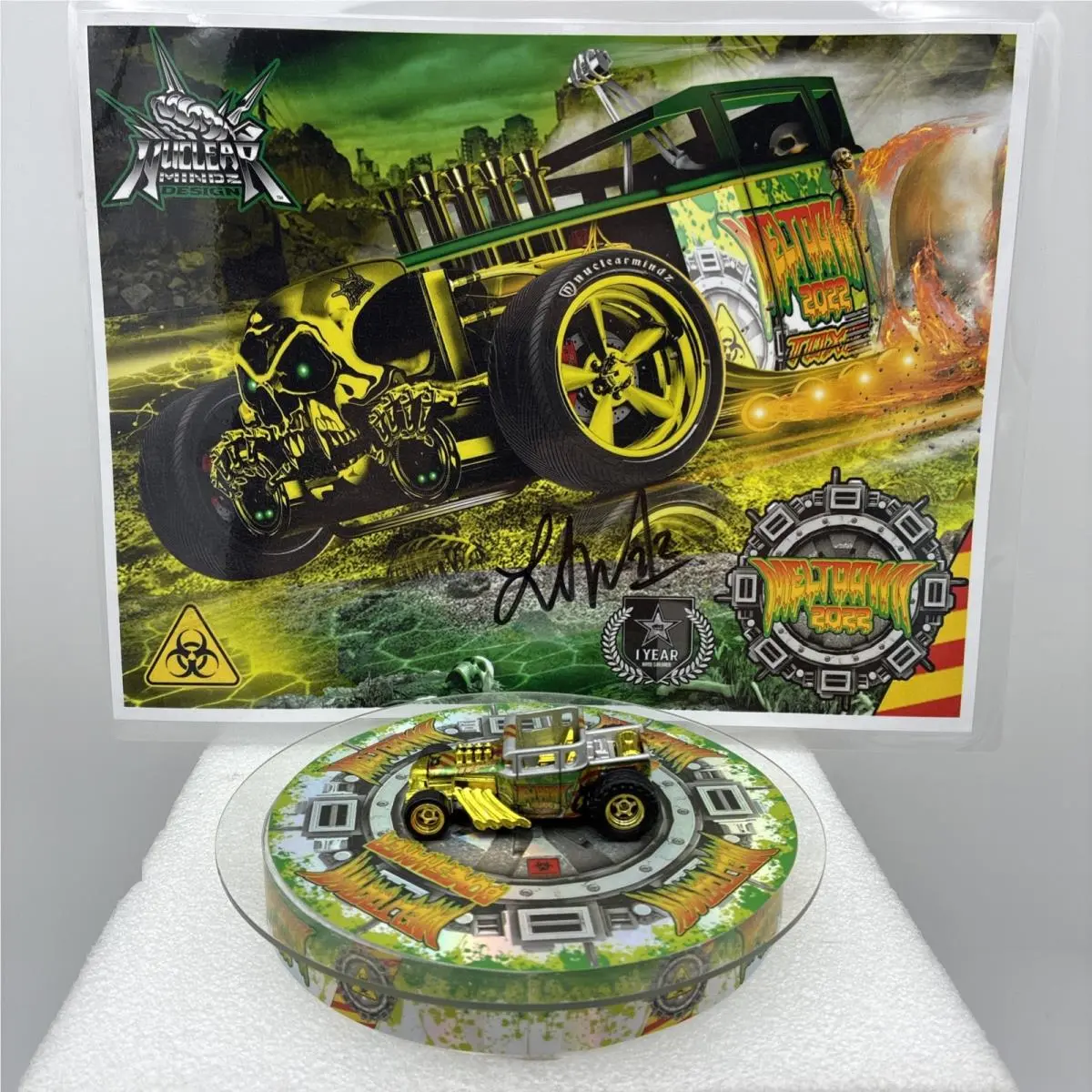 Nuclear Mindz Lee Allen Custom Hot Wheels Bone Shaker Meltdown 1/10 Esheet