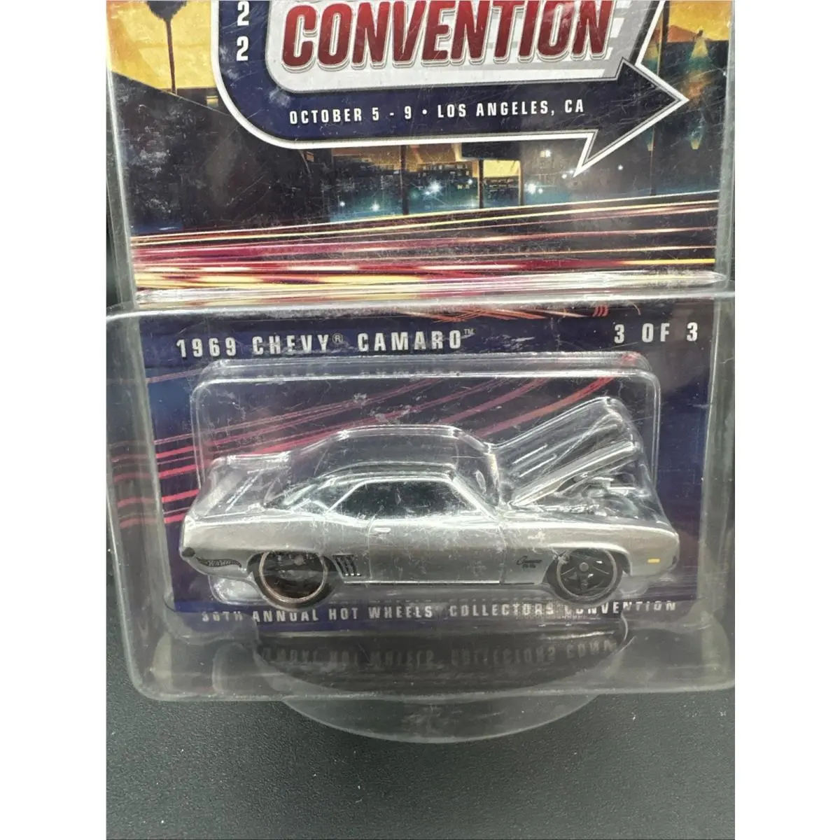 2022 Hot Wheels Silver 1969 Chevy Camaro 36th Lax Convention 1/3 Combine Shipp
