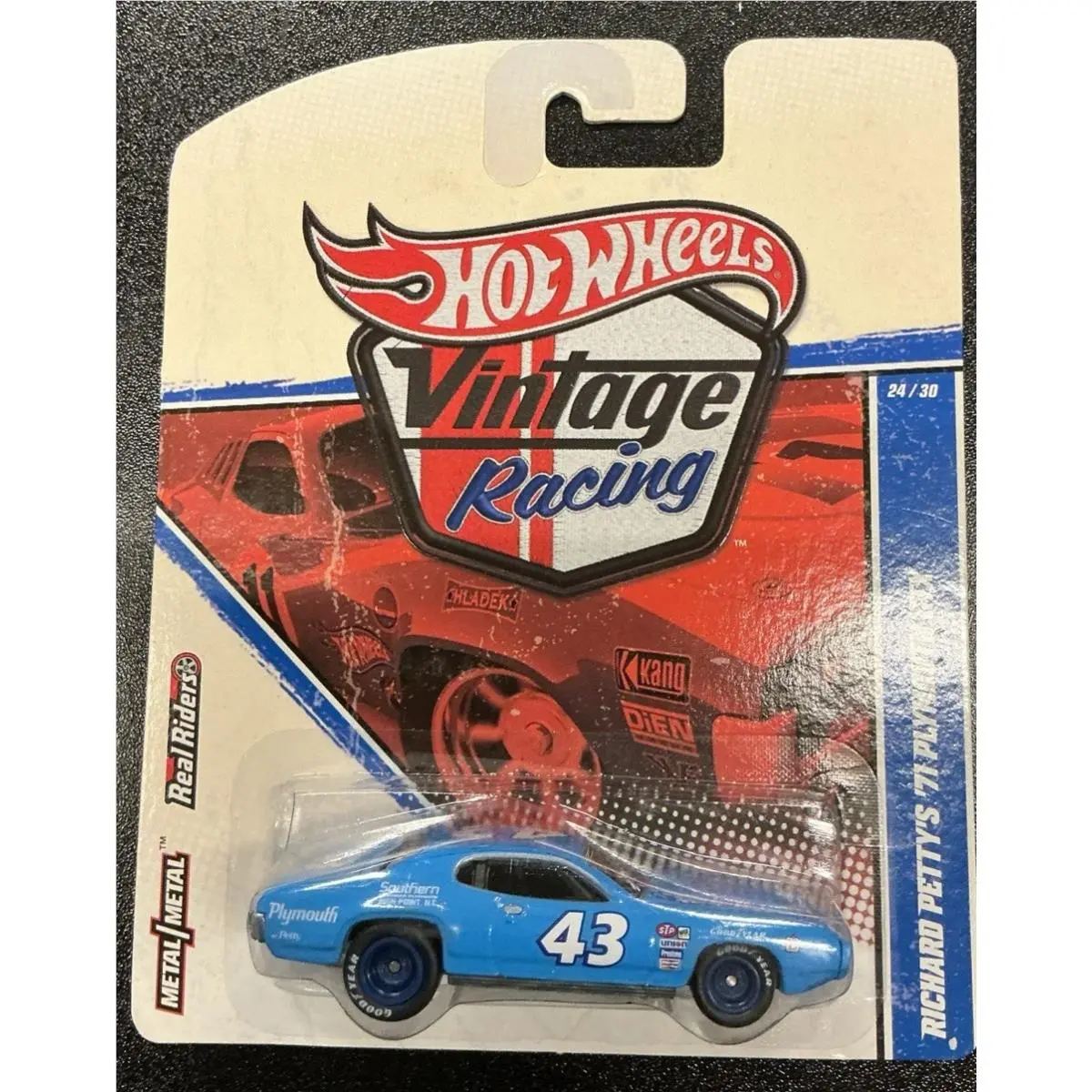 Hot Wheels Vintage Racing Richard Petty 71 Plymouth Gtx 24/30