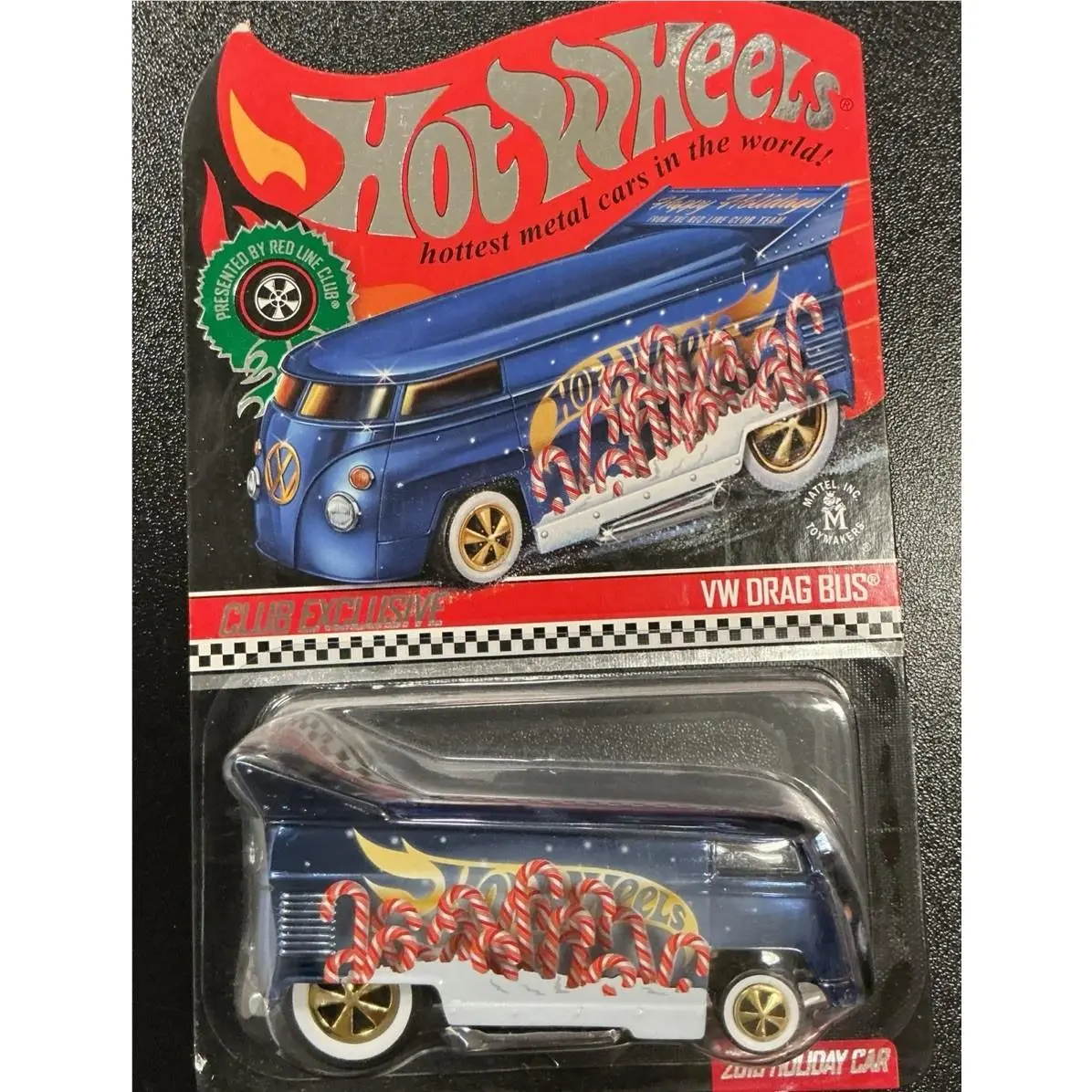 Hot Wheels Rlc VW Drag Bus 2019 Holiday Car 05569/10000