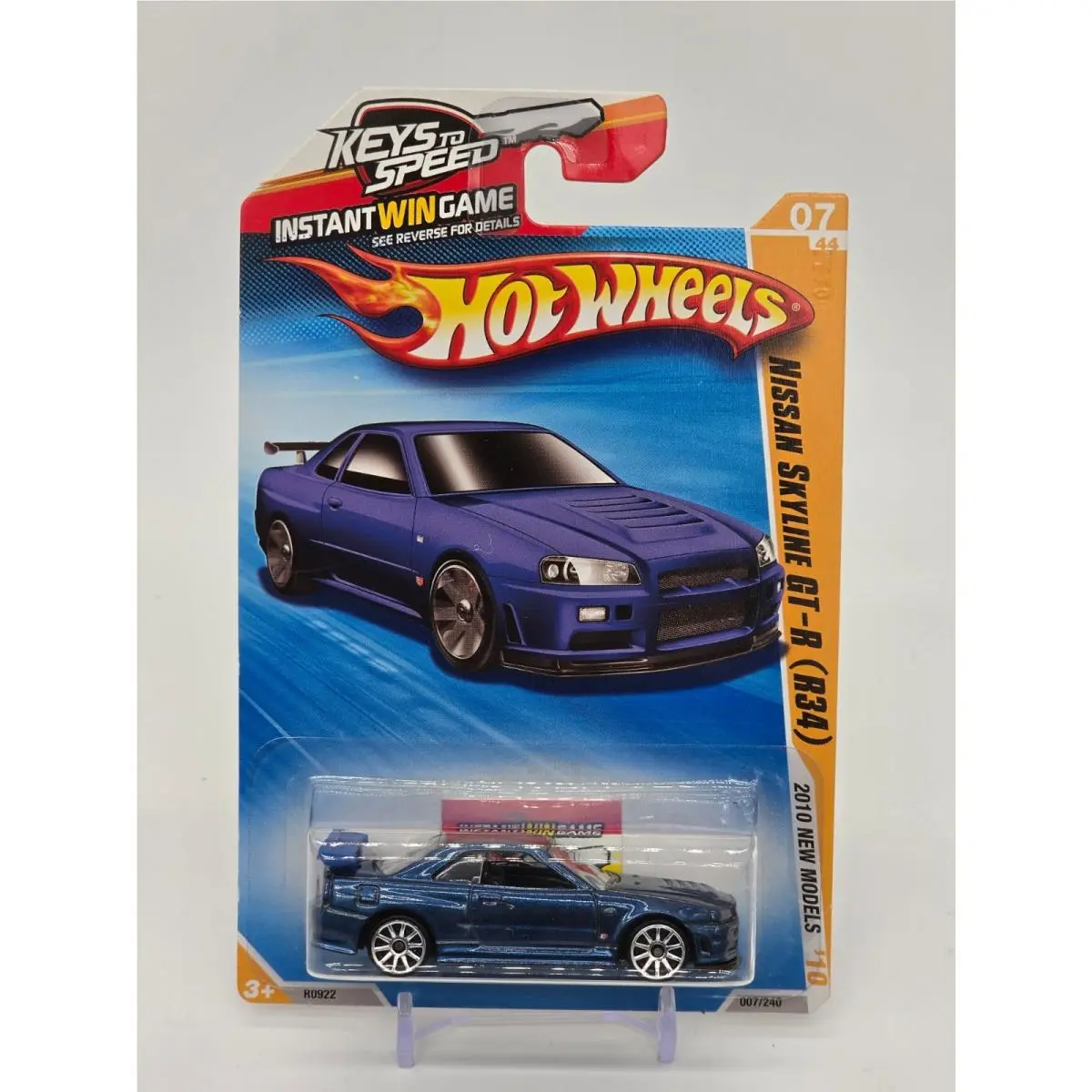 Hot Wheels - 2010 Models Series - Nissan Skyline Gt-r R34 - Blue