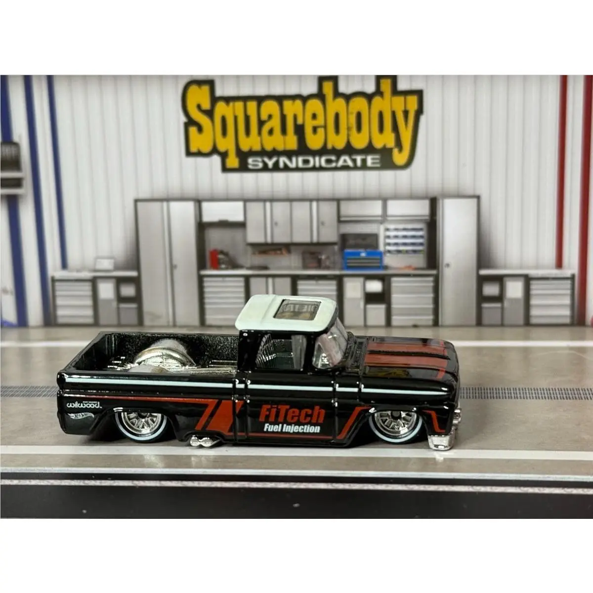 2026 Hot Wheels 1962 Chevy Truck Black Fitech Factory Unreleased Mainline Real