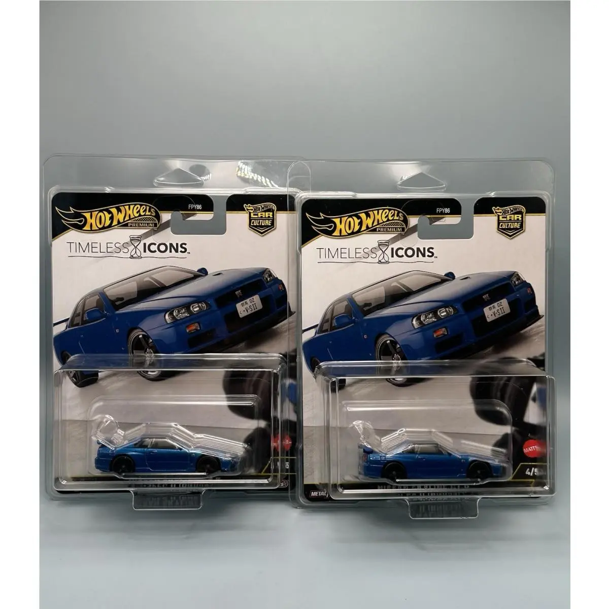 Hot Wheels Car Culture Timeless Icons Nissan Skyline Gt-r V-spec II BNR34 Pair 2