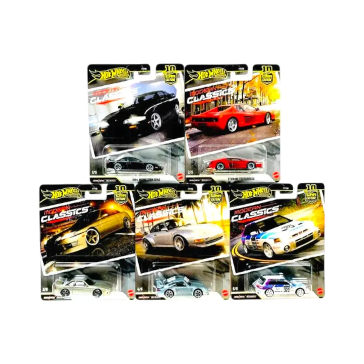 Hot Wheels 2026 Car Culture Modern Classics 1:64 Die-cast – Case S Set of 5