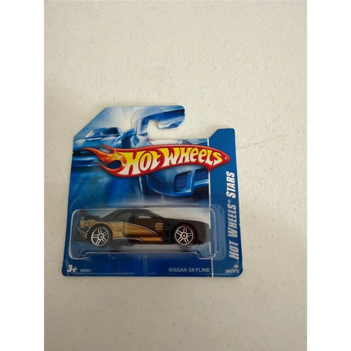 Hot Wheels Stars Nissan Skyline Gt-R32 2008 Rare Short Card Black / Gold AG5