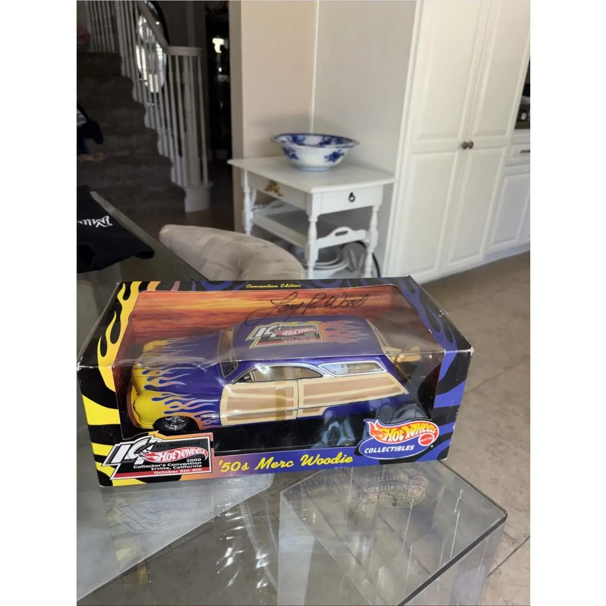 2000 Hot Wheels 14th Annual 1:18 Scale 50s Merc Woodie Diecast Car Autograph FF