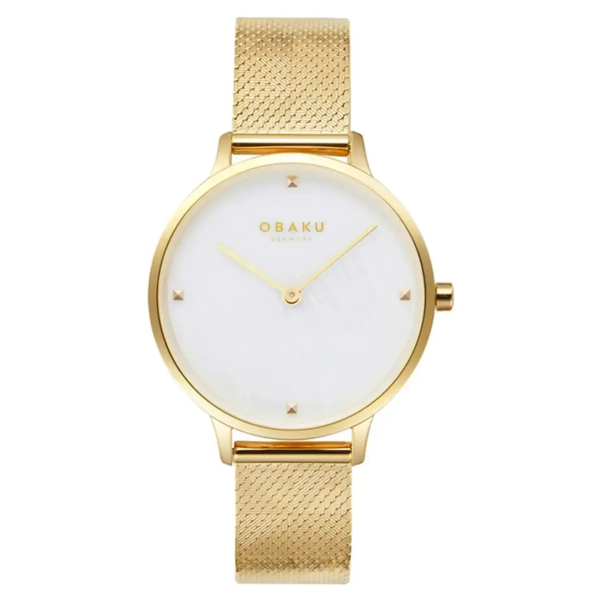 Obaku Women`s Figen Mother of Pearl Dial Watch - V295LXGWHG
