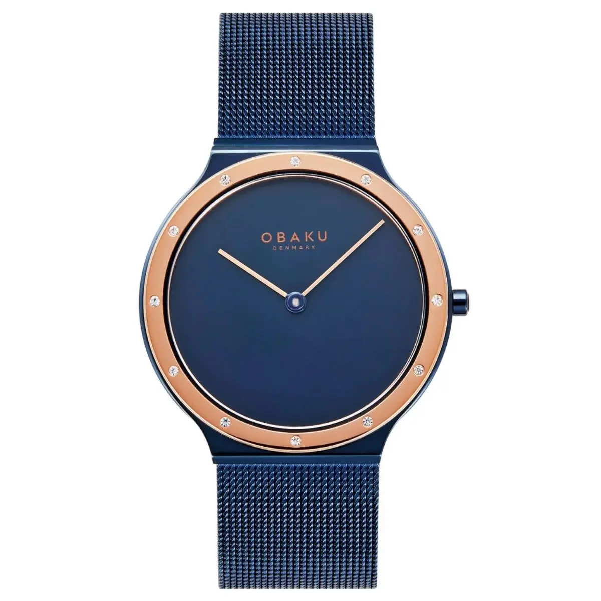 Obaku Women`s Note Lille Blue Dial Watch - V285LESLML