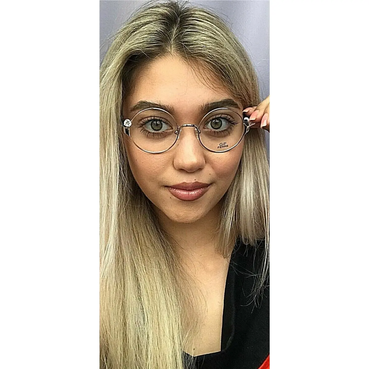 Gianfranco Ferre Gff 93 005 Round Gold Women`s Eyeglasses Frame