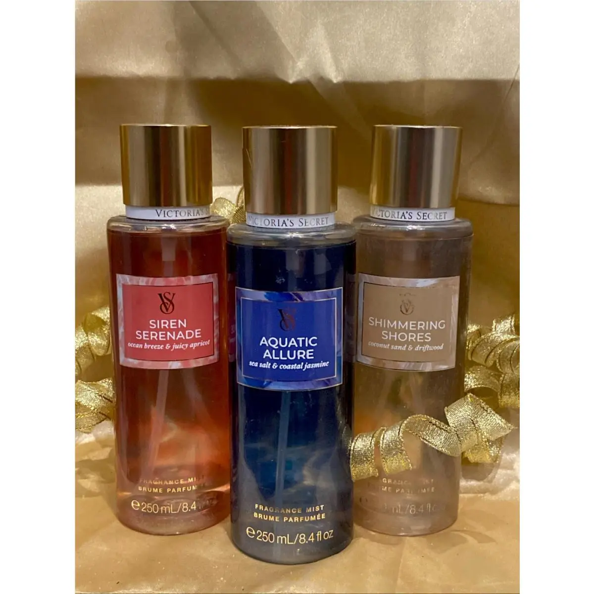 Victorias Secret 3 Pc Set Limited Edition Under The Sea Collection Body Mists