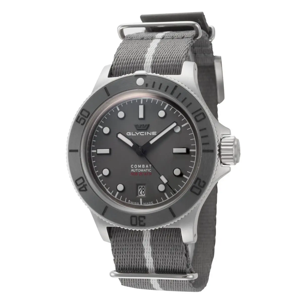 Glycine Men`s Combat Sub Box Ceramic 41mm Automatic Watch GL0526