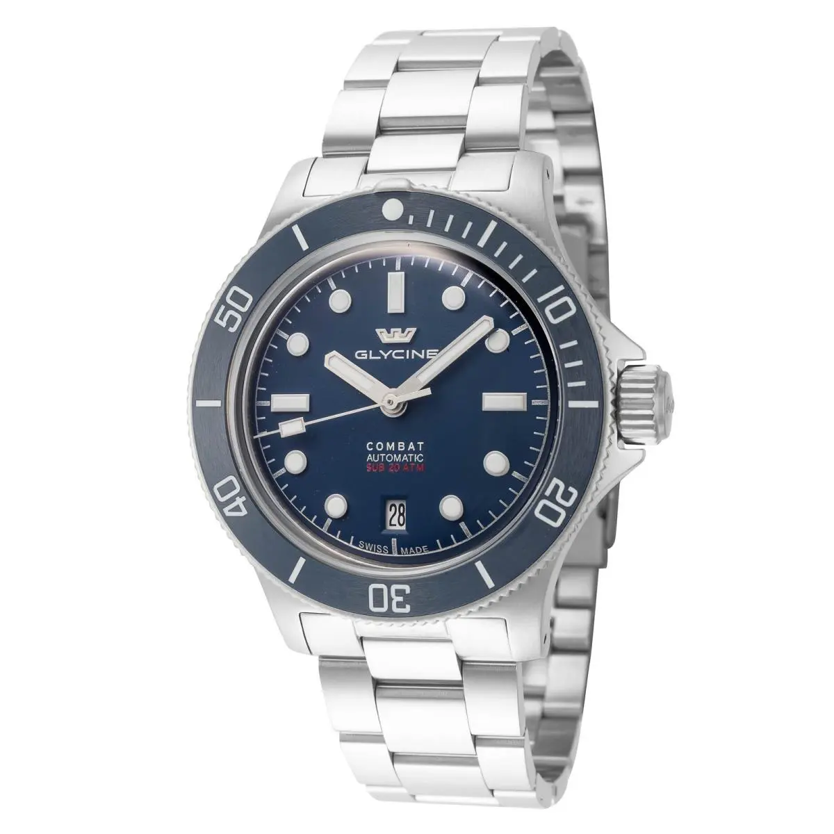 Glycine Men`s Combat Sub Box Ceramic 41mm Automatic Watch GL0523