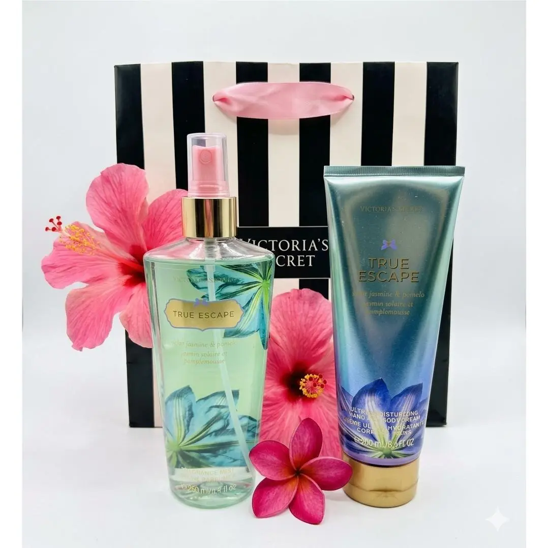 Victoria`s Secret True Escape Fragrance Mist and Hand Body Cream Lotion