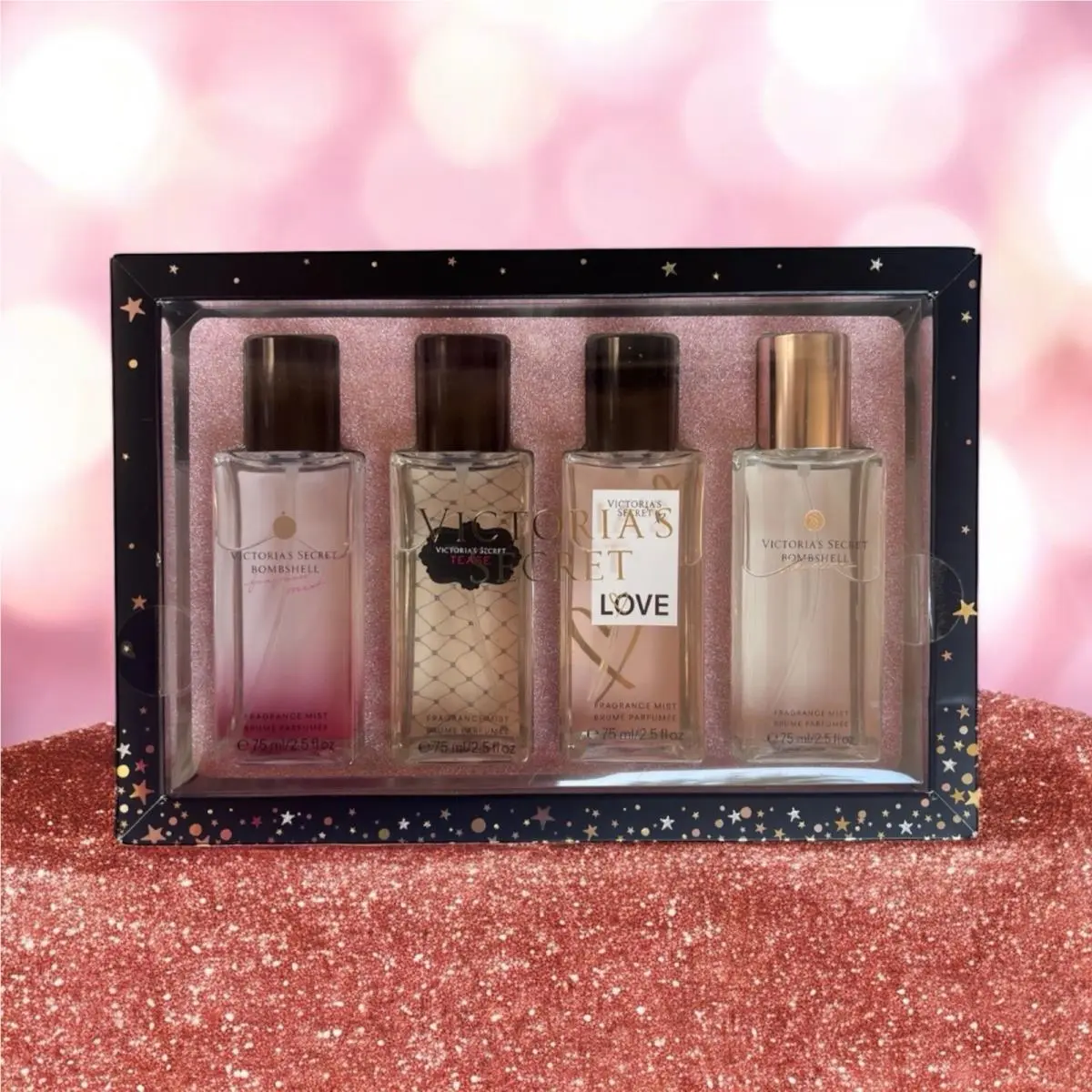 Victoria’s Secret 4-pc Mist Set 2.5 oz Love Tease Bombshell Seduction by Victoria's Secret