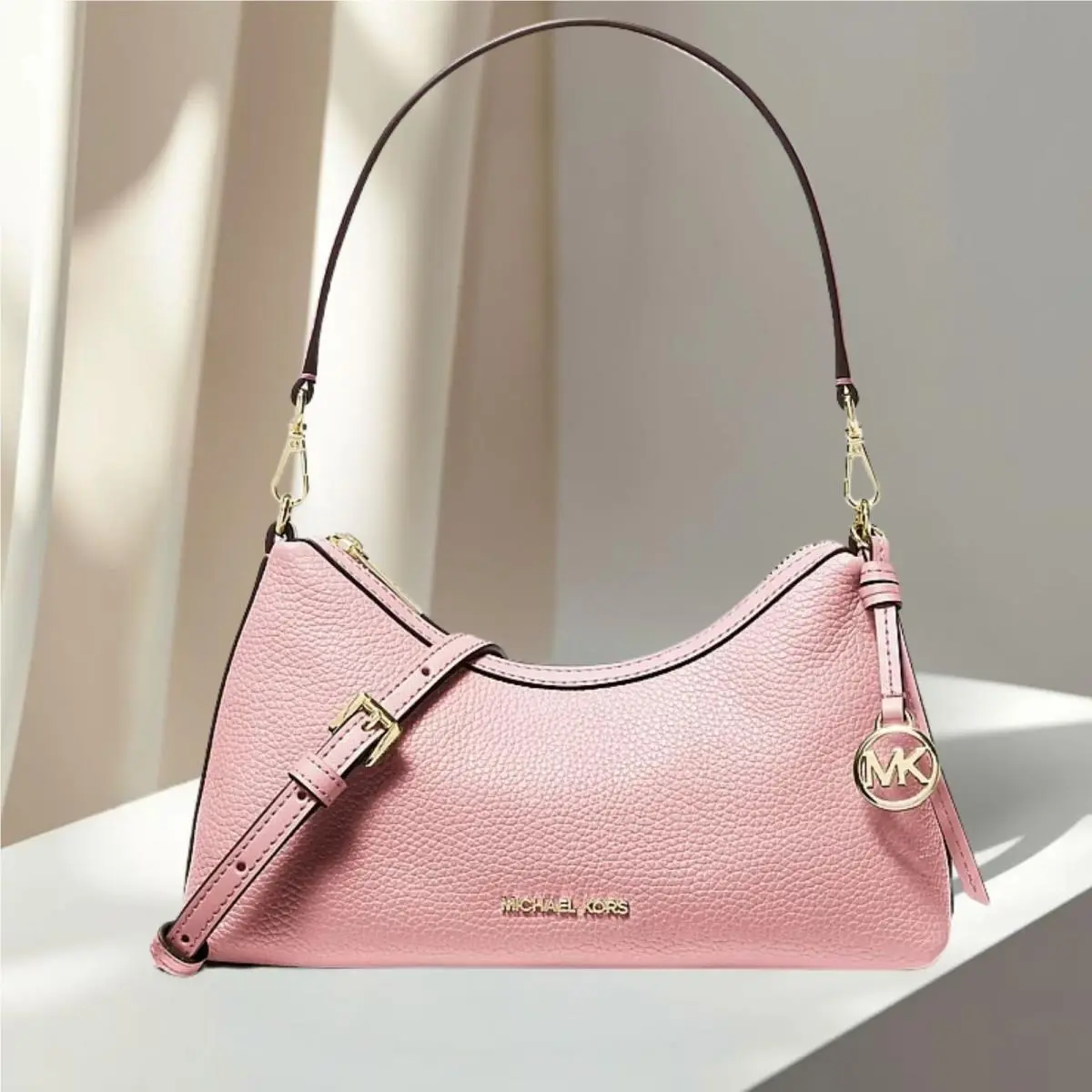 Sammy Women Small Leather Convertible Crossbody Purse Bag Variation POWDER BLUSH by Michael Kors
