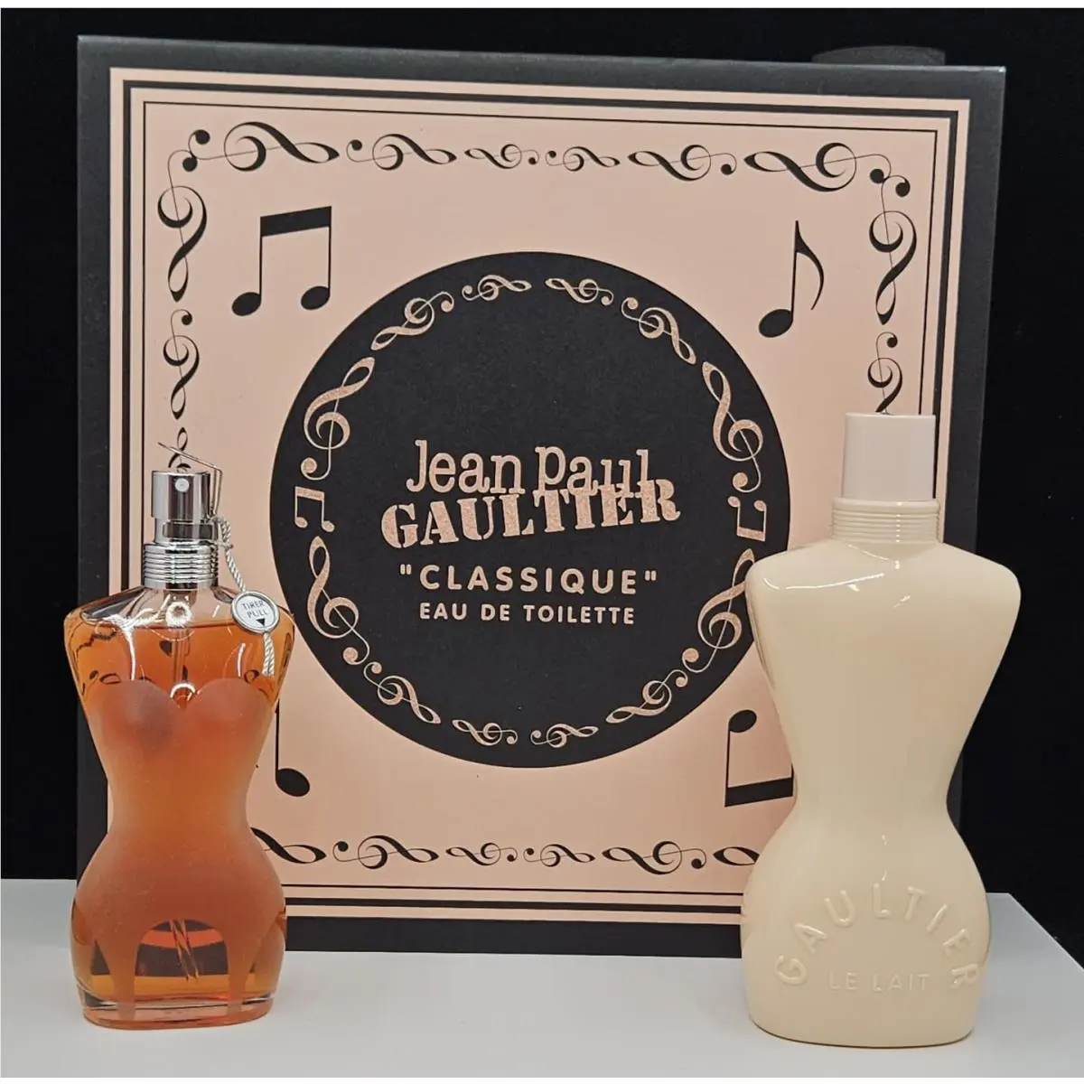 Jean Paul Gaultier Classique Edt For Women 2 Piece Gift Set with Real Music Box