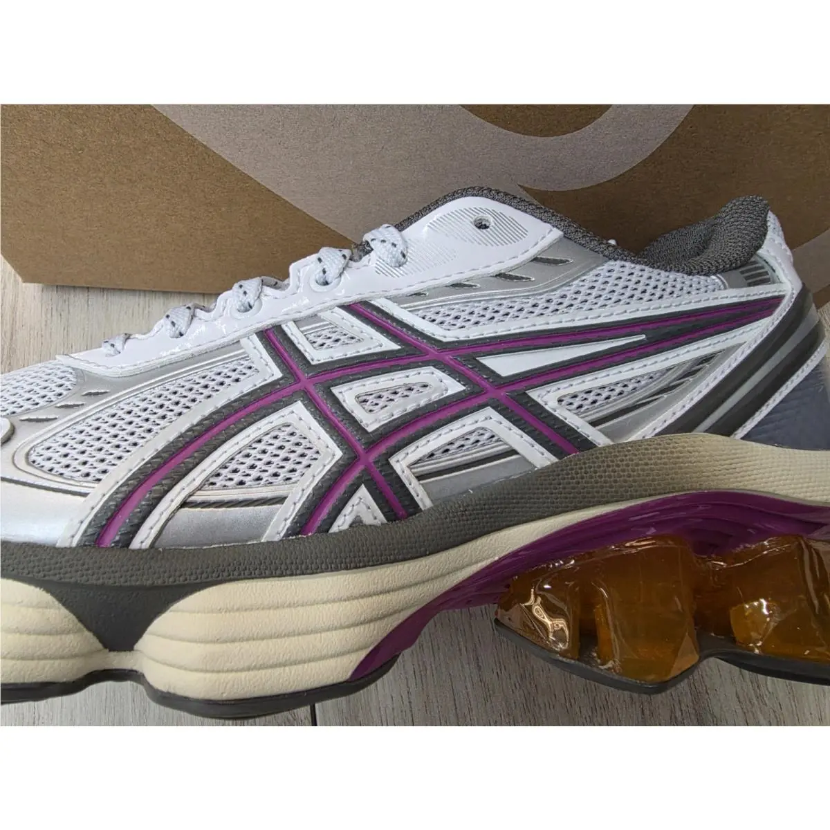 Asics shoes - ASICS GEL Women-KINETIC FLUENT - GEL FLUENT - 1203A591100 - White/Purple 8