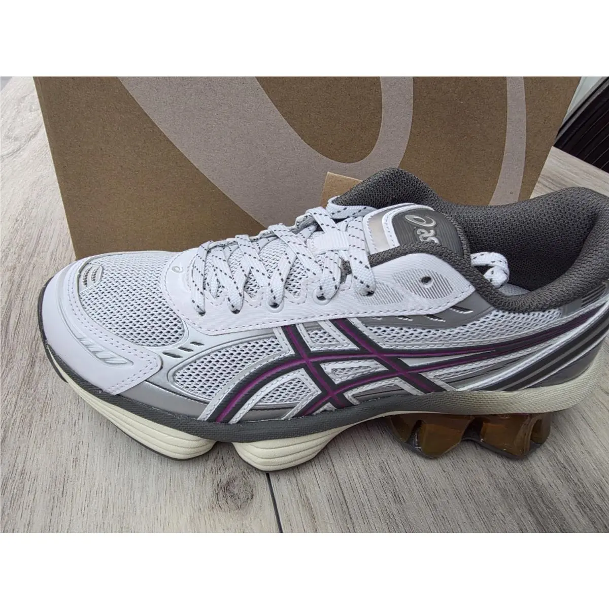 Asics shoes - ASICS GEL Women-KINETIC FLUENT - GEL FLUENT - 1203A591100 - White/Purple 0