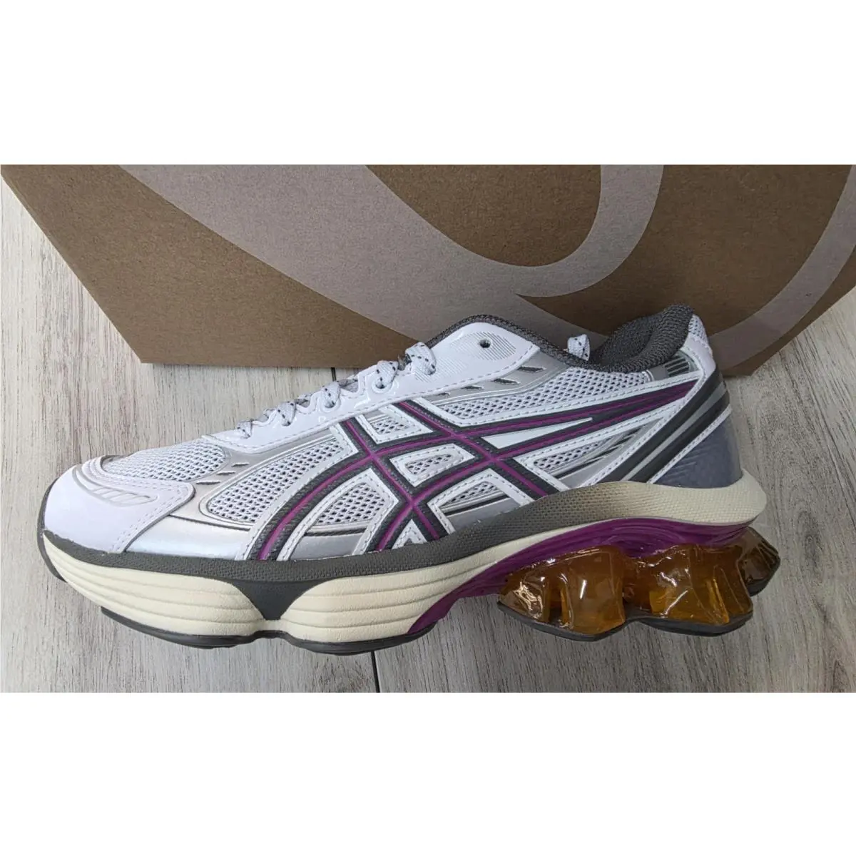 Asics shoes - ASICS GEL Women-KINETIC FLUENT - GEL FLUENT - 1203A591100 - White/Purple 6