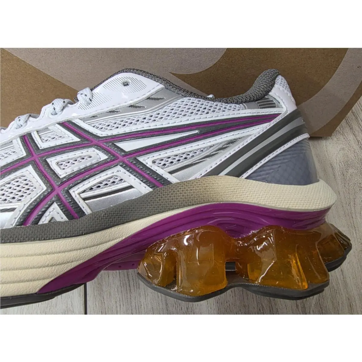 Asics shoes - ASICS GEL Women-KINETIC FLUENT - GEL FLUENT - 1203A591100 - White/Purple 7