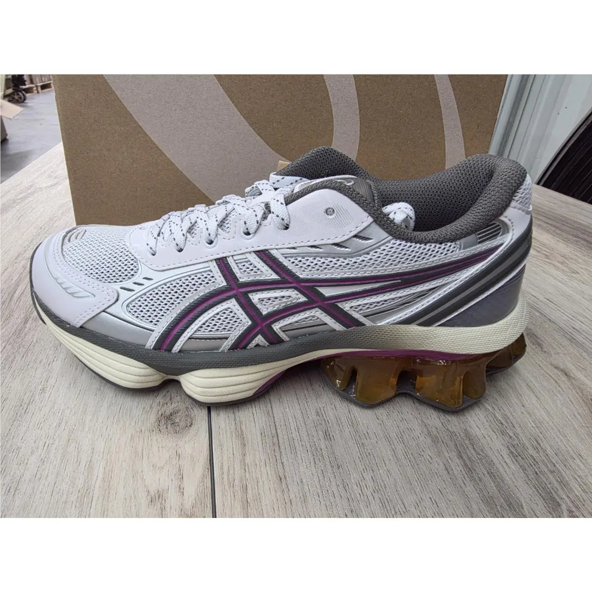 Asics shoes - ASICS GEL Women-KINETIC FLUENT - GEL FLUENT - 1203A591100 - White/Purple 14