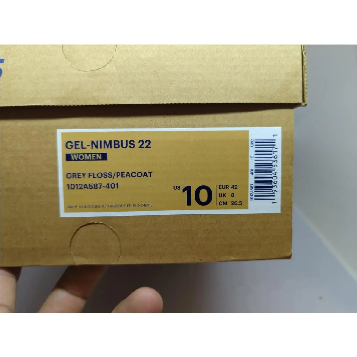 Asics shoes - ASICS GEL-Nimbus 22 - 1012A587-401 - Gray (UPC: 193604536171) 9