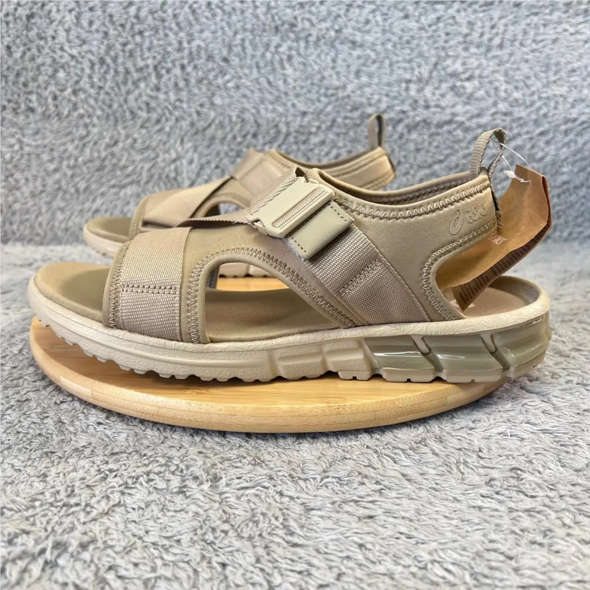 Asics Sandals Tan Mens 11 Gel-quantum 90 SD Athleisure Buckle Strap Comfort