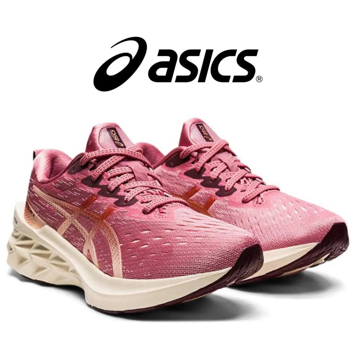 Asics Novablast 2 Running Shoes Smokey Rose/pure Bronze • Size 8.5