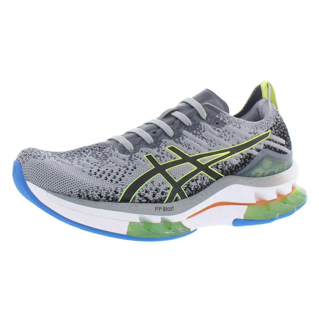 Asics Gel-kinsei Blast Mens Shoes Size 7 Color: Grey/black/neon - Grey/Black/Neon, Full: Grey/Black/Neon