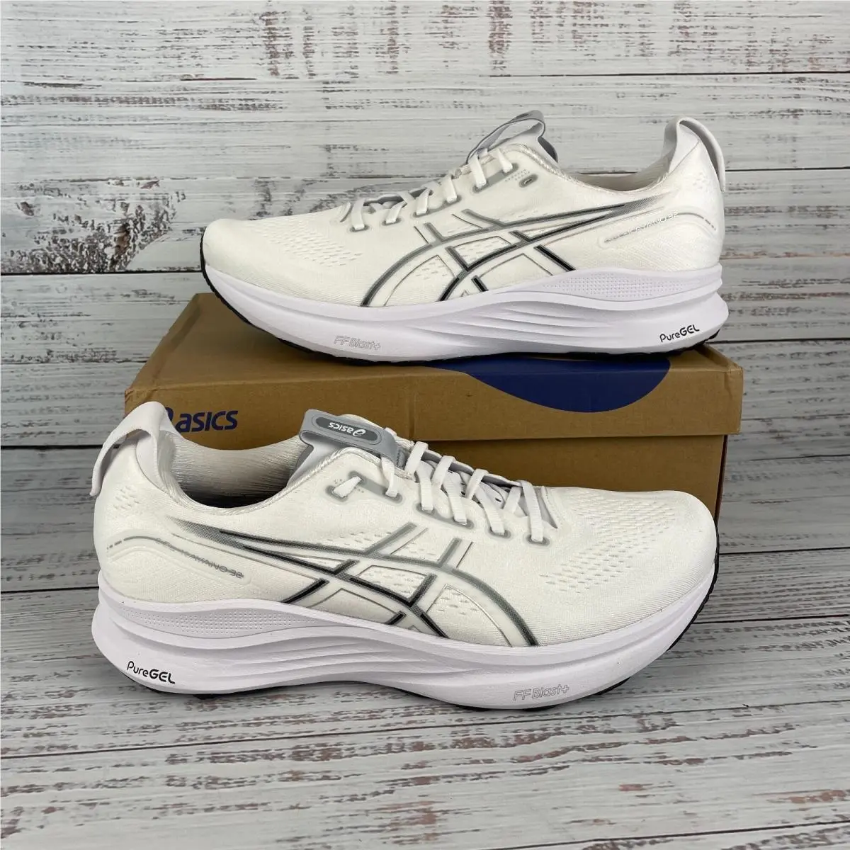 Asics Gel-kayano 32 Men’s Size 13 Running Shoes White Pure Silver