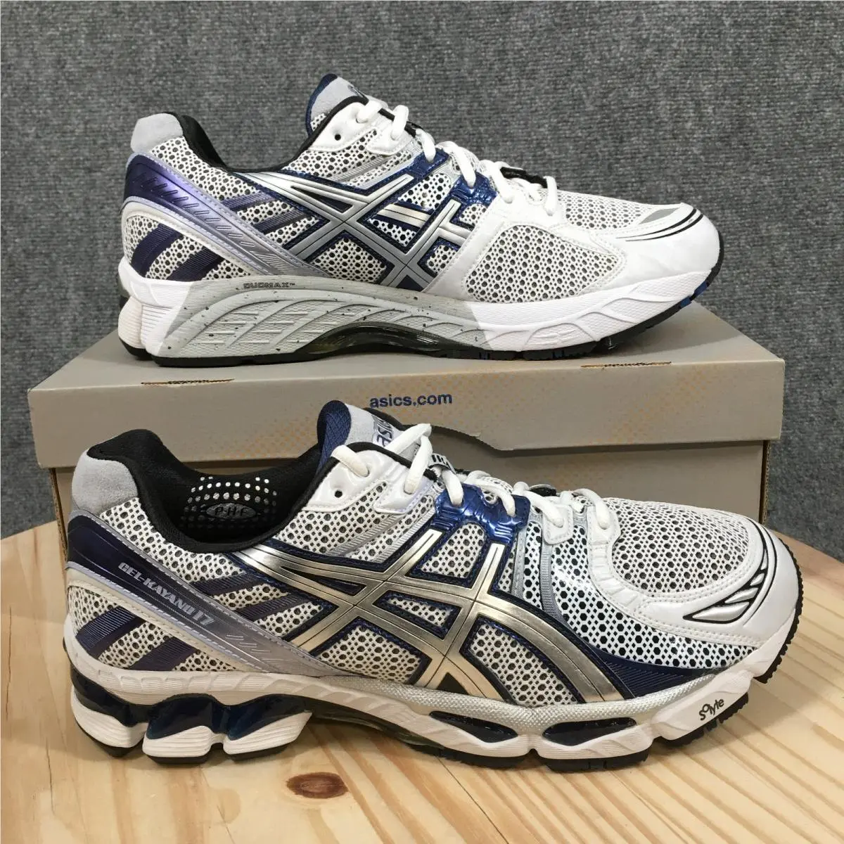 Asics Gel-kayano 17 Shoes Mens 12.5 4E Athletic Sneakers Lace Up Multicolor