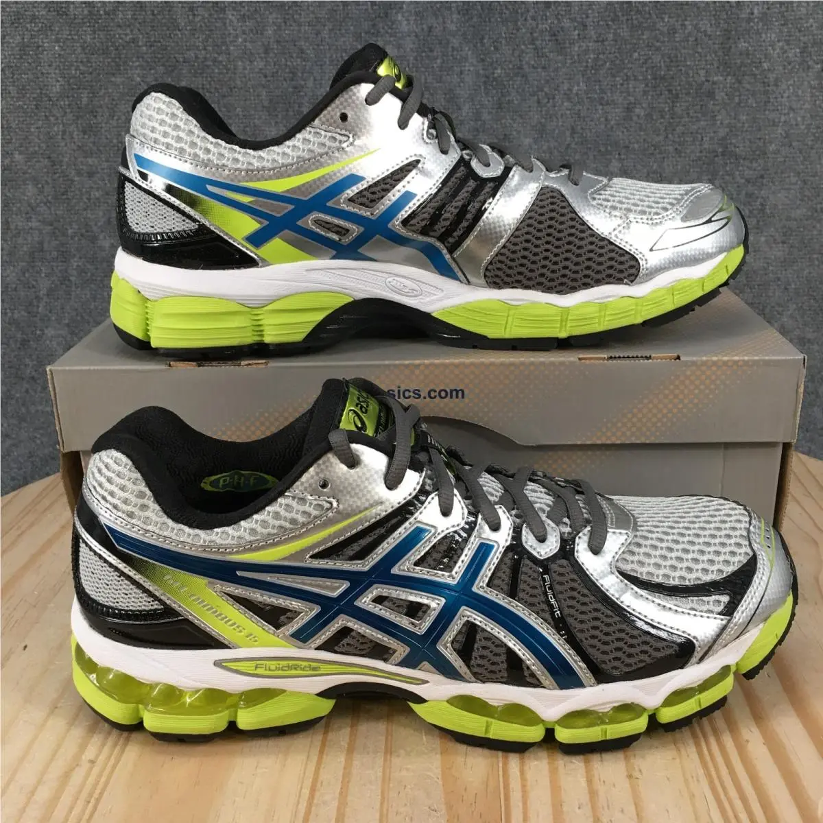 Asics Gel Nimbus 15 Shoes Mens US10 Athletic Sneakers T3B0N Silver Multi
