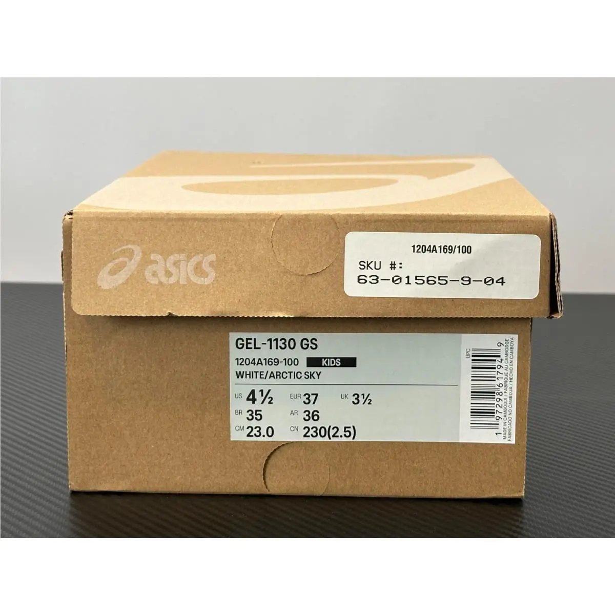 Asics shoes - GEL-1130 GS - 1204A169-100 - White/Artic Sky (UPC: 197298617949) 13