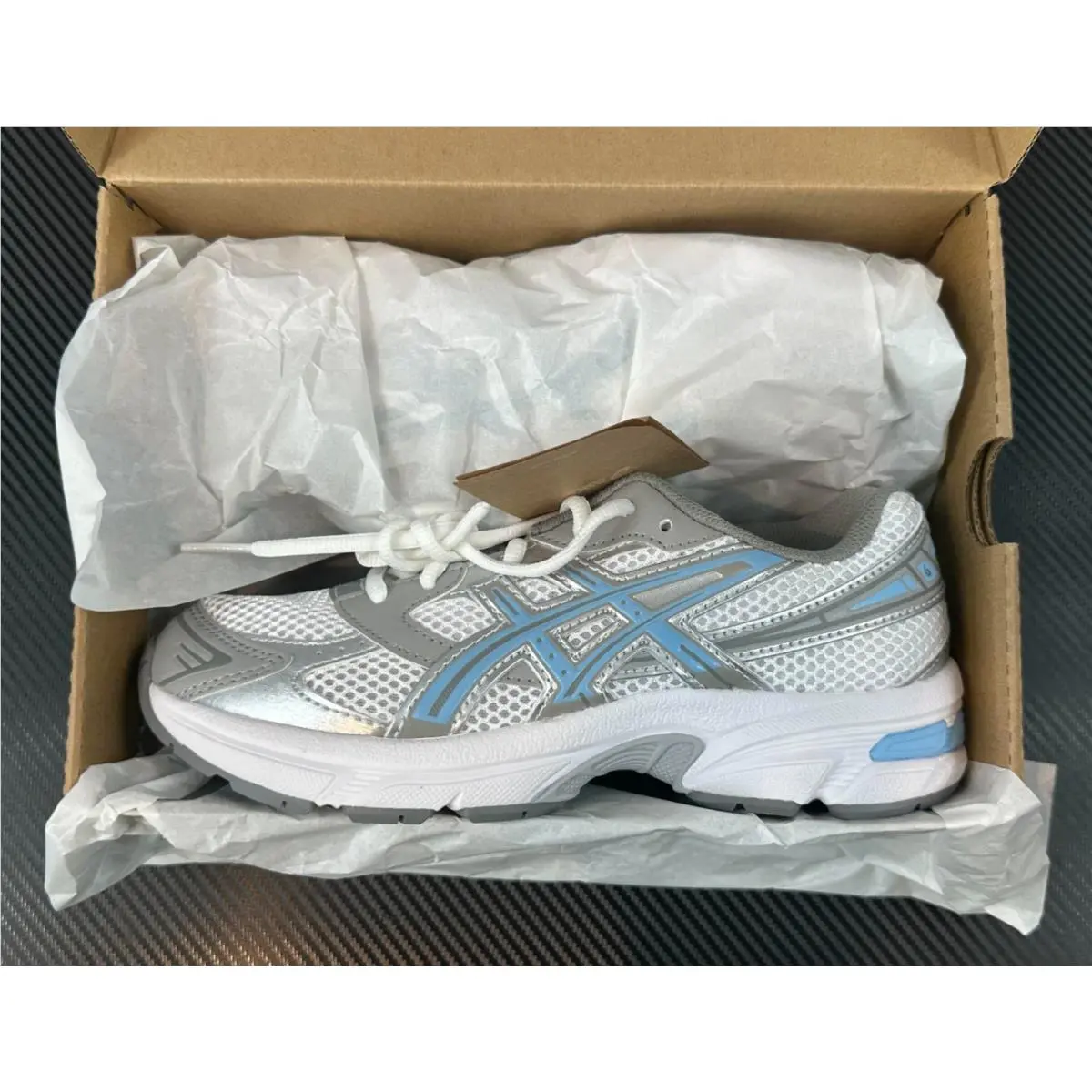 Asics shoes - GEL-1130 GS - 1204A169-100 - White/Artic Sky (UPC: 197298617949) 0