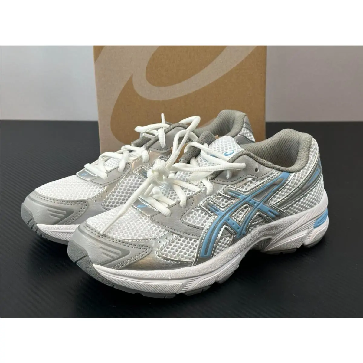 Asics shoes - GEL-1130 GS - 1204A169-100 - White/Artic Sky (UPC: 197298617949) 4