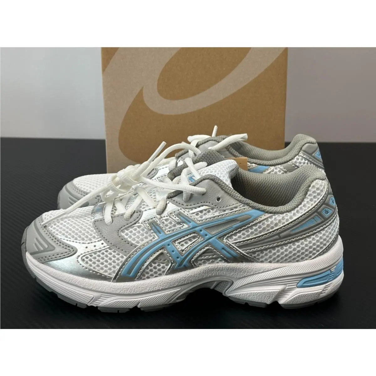 Asics shoes - GEL-1130 GS - 1204A169-100 - White/Artic Sky (UPC: 197298617949) 5