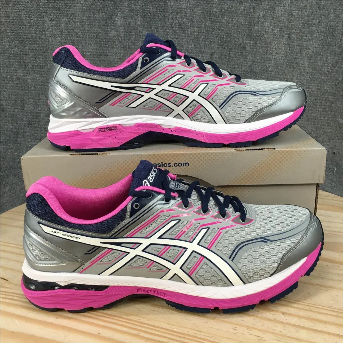 Asics GT-2000 5 Shoes Womens 12.5 EE Athletic Running Sneakers Gray Pink
